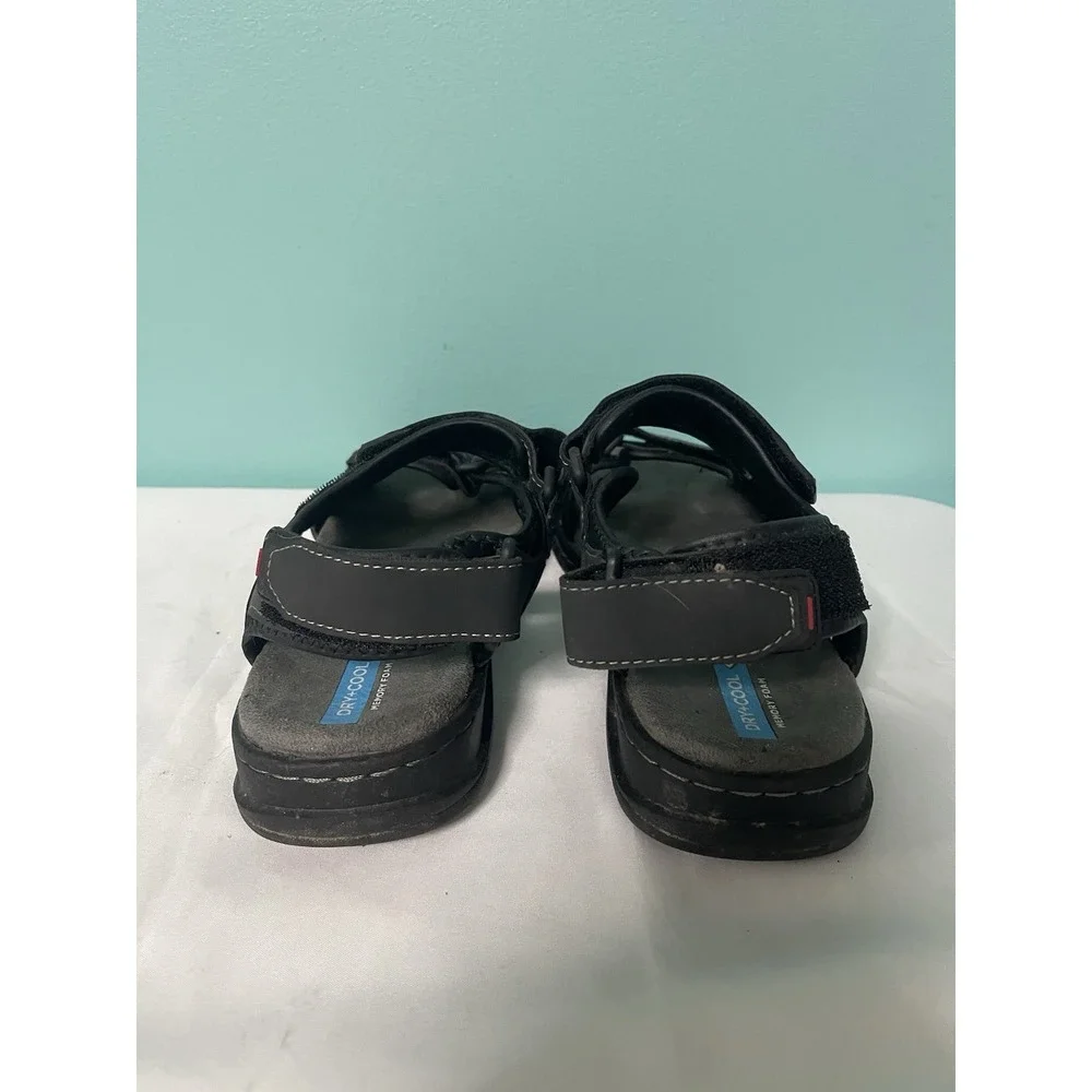 St. John's Bay Men's Black Slip-On Sandals Size 8 Casual Summer S-412‎